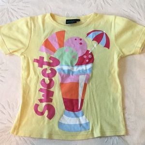 MINI BODEN Girls “Sweet” Short Sleeve Shirt